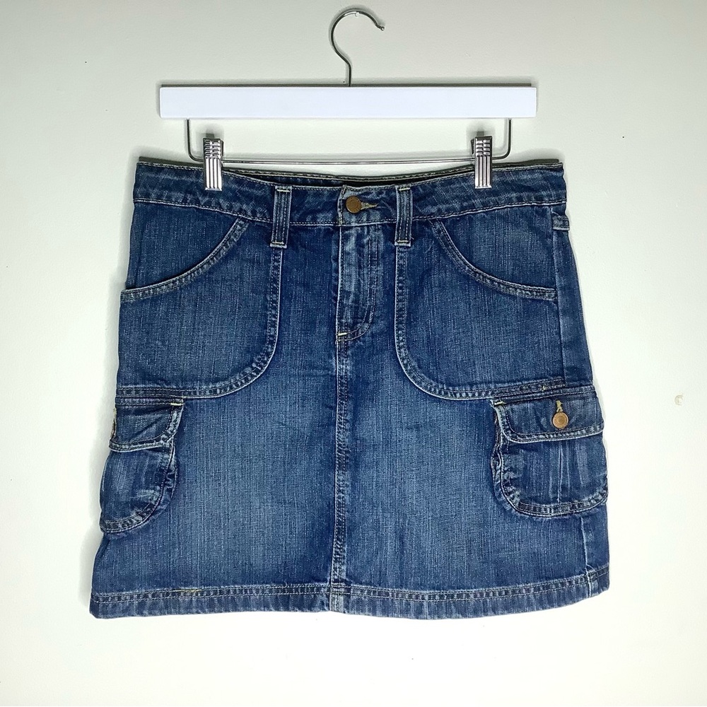 Old Navy Blue Denim Mini Skirt - Picture 1 of 5